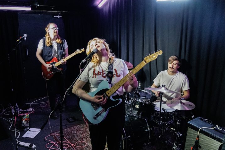 SPRINTS performing at Rough Trade Nottingham